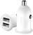 Baseus - Grain Pro autóstöltő 24W, 2×USB Type-A, fehér - CCALLP-02