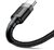 Baseus - Cafule USB Type-A - USB Type-C, 10W töltőkábel, 3m, fekete/szürke - CATKLF-UG1