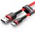 Baseus - Cafule USB Type-A - USB Type-C, 10W töltőkábel, 2m, piros - CATKLF-C09