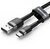 Baseus - Cafule USB Type-A - USB Type-C, 18W gyorstöltő adatkábel, 0.5m, fekete/szürke - CATKLF-AG1