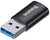 Baseus - Ingenuity Mini USB Type-A - USB Type-C OTG adapter, fekete - ZJJQ000101