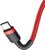 Baseus - Cafule USB Type-C, 60W gyorstöltő adatkábel, 1m, piros - CATKLF-G09