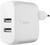Belkin - BoostCharge Belkin kettős USB-A töltő (24W) és 1m Lightning/USB-A kábel - WCD001VF1MWH