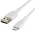 Belkin - BoostCharge Pro Fonott Lightning/USB-A kábel, 2 m, fehér - CAA002BT2MWH