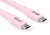 Club 3D - USB4 Gen2x2 Type-C Bi-Directional Baby pink 4K60Hz, Data 20Gbps, PD 240W(48V/5A) EPR M/M 2m/6.56ft - CAC-3002