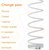 Club 3D - USB-C® Magnetic-Coil 240W PD3.1 White Cable 2m / 6.56ft Fast Charging - CAC-3032