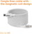 Club 3D - USB-C® Magnetic-Coil 240W PD3.1 White Cable 2m / 6.56ft Fast Charging - CAC-3032