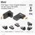 Club 3D - USB-C® 10Gbps Angled Adapter set of 2 up to 4K120Hz M/F - CAC-1528