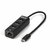 Club 3D - USB-C® 5Gbps to 3 Ports USB Type-A Hub with Gigabit Ethernet - CSV-1549