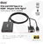 Club 3D - VGA and USB-A to HDMI™ Adapter with Pigtail M/F 0.6m/1.97ft 28AWG - CAC-1720