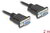 Delock - D-Sub9-es, RS-232 soros kábel, anya-anya, 2 m - 86824