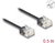 Delock - RJ45 hálózati kábel Cat.6 UTP ultra vékony 0,5 m, fekete - 80370