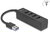 Delock - USB Hub 4 porttal USB 5 Gbps 4 x A-típusú USB csatlakozóval fekete - 64350