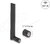 Delock - WiFi 6E antenna RP-SMA-dugó 3 dBi irányított, csuklós csatlakozó, fekete - 89078