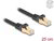 Delock - RJ45 hálózati kábel fonott borítással Cat.6A S/FTP apa - apa 0,25 m fekete - 80315