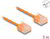 Delock - RJ45 hálózati kábel Cat.6 UTP ultravékony 3 m narancssárga rövid csatlakoztatókkal - 80857