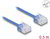 Delock - RJ45 hálózati kábel Cat.6 UTP ultravékony 0,5 m kék rövid csatlakoztatókkal - 80779