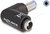 Delock - DC adapter 5,5 x 2,1 mm-es csatlakozó - 5,5 x 2,1 mm-es aljzat, 90°-os szögben - 80794