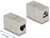 Delock - fémszínű adapter RJ45 anya - RJ45 anya Cat.6A - 87037