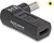 Delock - USB-C -> DC 4,8 x 1,7mm F/M töltő adapter fekete 90°, HP - 60006