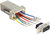 Delock - Sub-D 9 Pin apa > RJ45 anya adapter, szerelő készlet - 65462