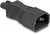 Delock - Tápadapter IEC 60320 - C14 - C7, apa / anya, 2,5 A, egyenes - 80469