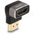Delock - HDMI adapter apa - anya 90 felfelé néző csatlakozódugóval 8K 60 Hz szürke fém - 60083