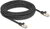 Delock - RJ45 hálózati kábel fonott borítással Cat.6A S/FTP apa - apa 10 m fekete - 80322