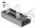 Delock - Külső SuperSpeed USB hub 7 bemenettel és kapcsolóval - 63669