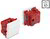 Delock - Easy 45 egyes kapcsoló kétpóluső egyirányú 45 x 45 mm, fehér - 81360
