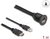 Delock - HDMI-A kábel apa és A-típusú USB 2.0 apa - HDMI-A anya és A-típusú USB 2.0 anya 1m - 87880
