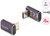 Delock - USB adapter 40 Gbps USB Type-C™ PD 3.1 240 W apa-nő csatlakozó, döntött, 8K 60 Hz, fém - 60289