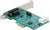 Delock - PCI Express x1 kártya - 1 x soros RS-232 nagy sebességű 921K csatlakozó tápegységgel - 89333