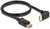 Delock - DisplayPort kábel, egyenes apa - apa, 90° lefelé hajlított, 8K 60 Hz, 1 m - 87050