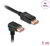 Delock - DisplayPort kábel, egyenes apa - apa, 90° lefelé hajlított, 8K 60 Hz, 1 m - 87050