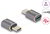 Delock - USB Adapter 40 Gbps USB Type-C PD 3.0 100 W csatlakozódugóval - csatlakozóhüvellyel, portkímélővel 8K 60 Hz fém - 60046