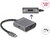 Delock - USB Type-C elosztó (DP Alt Mode) - 1 x HDMI + 1 x DisplayPort MST USB Type-C PD-vel - 87867