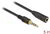 Delock - Sztereó jack hosszabbító kábel 3,5 mm 4-tűs apa > anya 5 m hosszú fekete - 85635