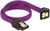 Delock - SATA 6 Gb/s kábel egyenes - lefelé 90fok 30 cm lila - 83695