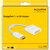 Delock - Adapter DisplayPort 1.1-dugós csatlakozó-DVI-csatlakozóhüvely passzív fehér - 61010