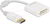 Delock - Adapter DisplayPort 1.1-dugós csatlakozó-DVI-csatlakozóhüvely passzív fehér - 61010