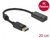 Delock - Adapter DisplayPort 1.2-dugós csatlakozó -HDMI-csatlakozóhüvely 4K passzív fekete - 63559