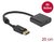 DELOCK - Átalakító DisplayPort 1.2 male > HDMI female 4K aktív fekete - 63585
