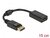 Delock - Adapter DisplayPort 1.1-dugós csatlakozó -HDMI-csatlakozóhüvely passzív fekete - 61011