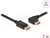Delock - DisplayPort kábel egyenes csatlakozódugóval - balra néző csatlakozódugóval 8K 60 Hz 2 m - 87046