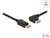 Delock - DisplayPort kábel egyenes csatlakozódugóval - balra néző csatlakozódugóval 8K 60 Hz 2 m - 87046