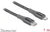Delock - Adat- és töltőkábel USB Type-C - Lightning iPhone , iPad és iPod készülékhez szürke 1 m MFi - 86631