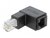 Delock - RJ45 adapter apa 90 fokos lefelé néző > RJ45 aljzat, Cat.6 UTP - 86423