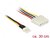 Delock - Tápkábel, 4 tűs Floppy-csatlakozódugó > 4 tűs Molex-csatlakozóhüvely, 30 cm - 85457