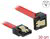 Delock - 6 Gb/s sebességet biztosító SATA-kábel egyenes csatlakozódugóval > lefelé néző SATA-csatlakoz - 83978